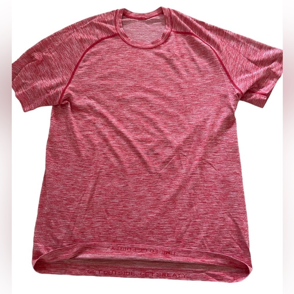 Lululemon 🍋Metal Vent Tech Short sleeve tee size L in Heather Red like new